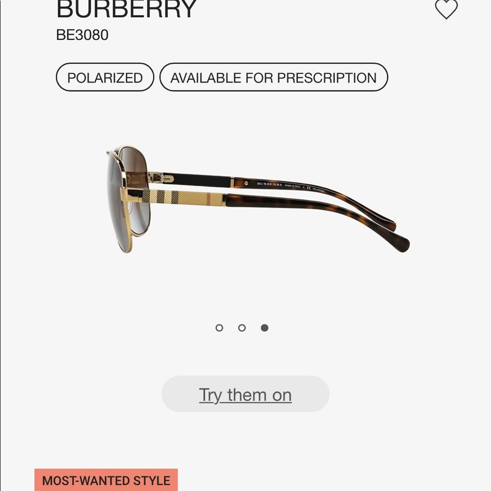 Burberry Limited Edition BE3080 sunglasses. Great condition - Picture 3 of 11